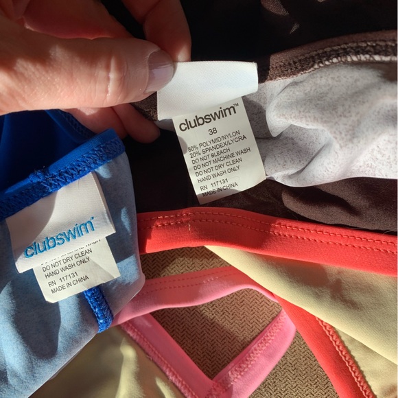 NWOT Club Swim Bundle of 2 Racersuit sized 38 - Picture 3 of 3